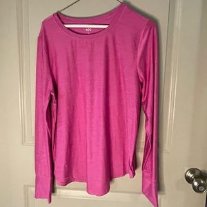 DSG women’s pink large long sleeve fitness shirt